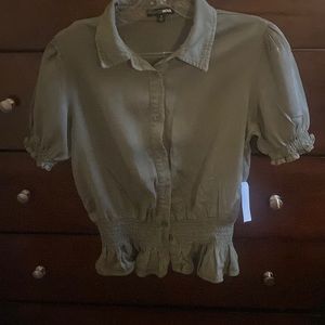 Olive green top